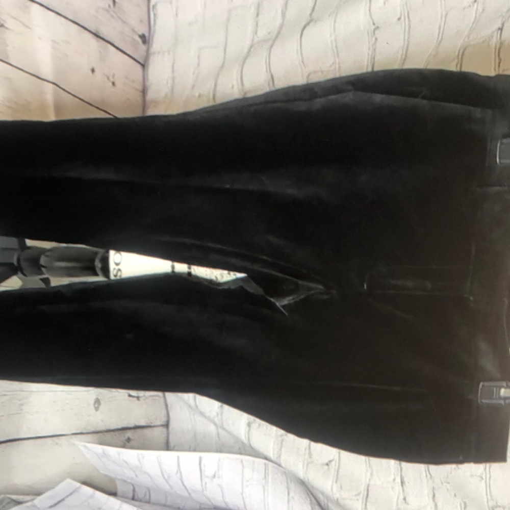 Ann Taylor black velvet pants size 10